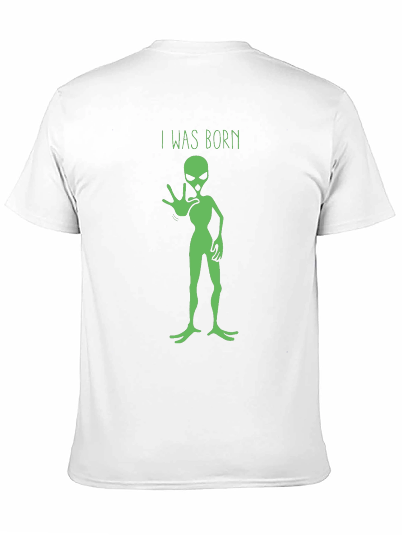 I Was Born Alien Graphic Tee - Black