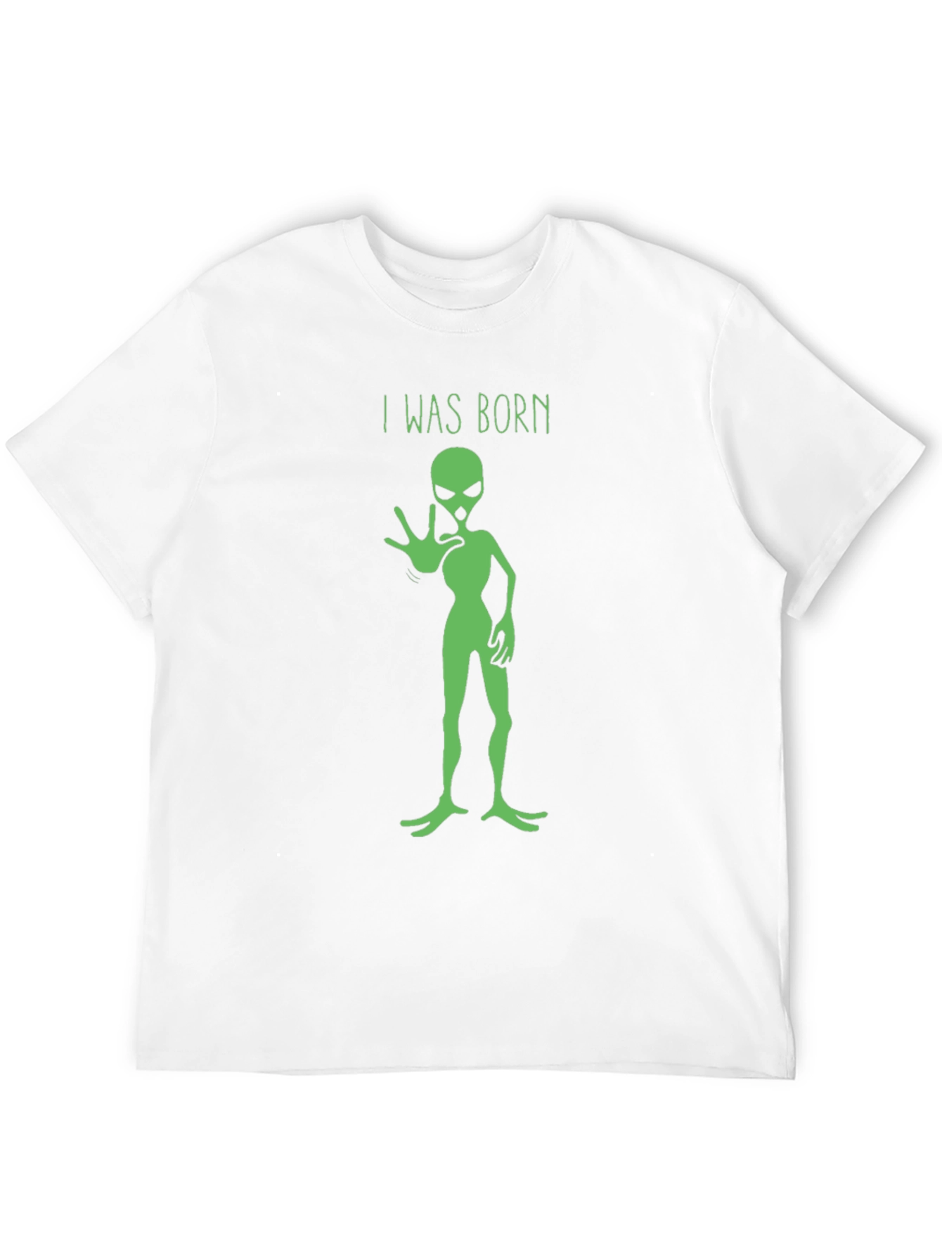 I Was Born Alien Graphic Tee - Black