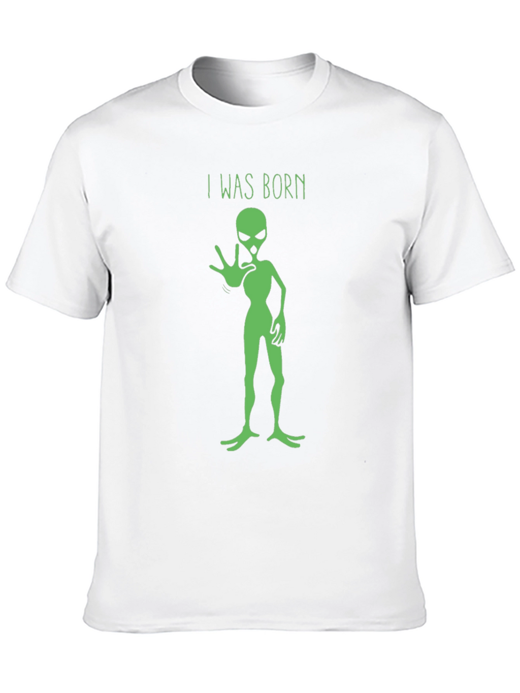 I Was Born Alien Graphic Tee - Black