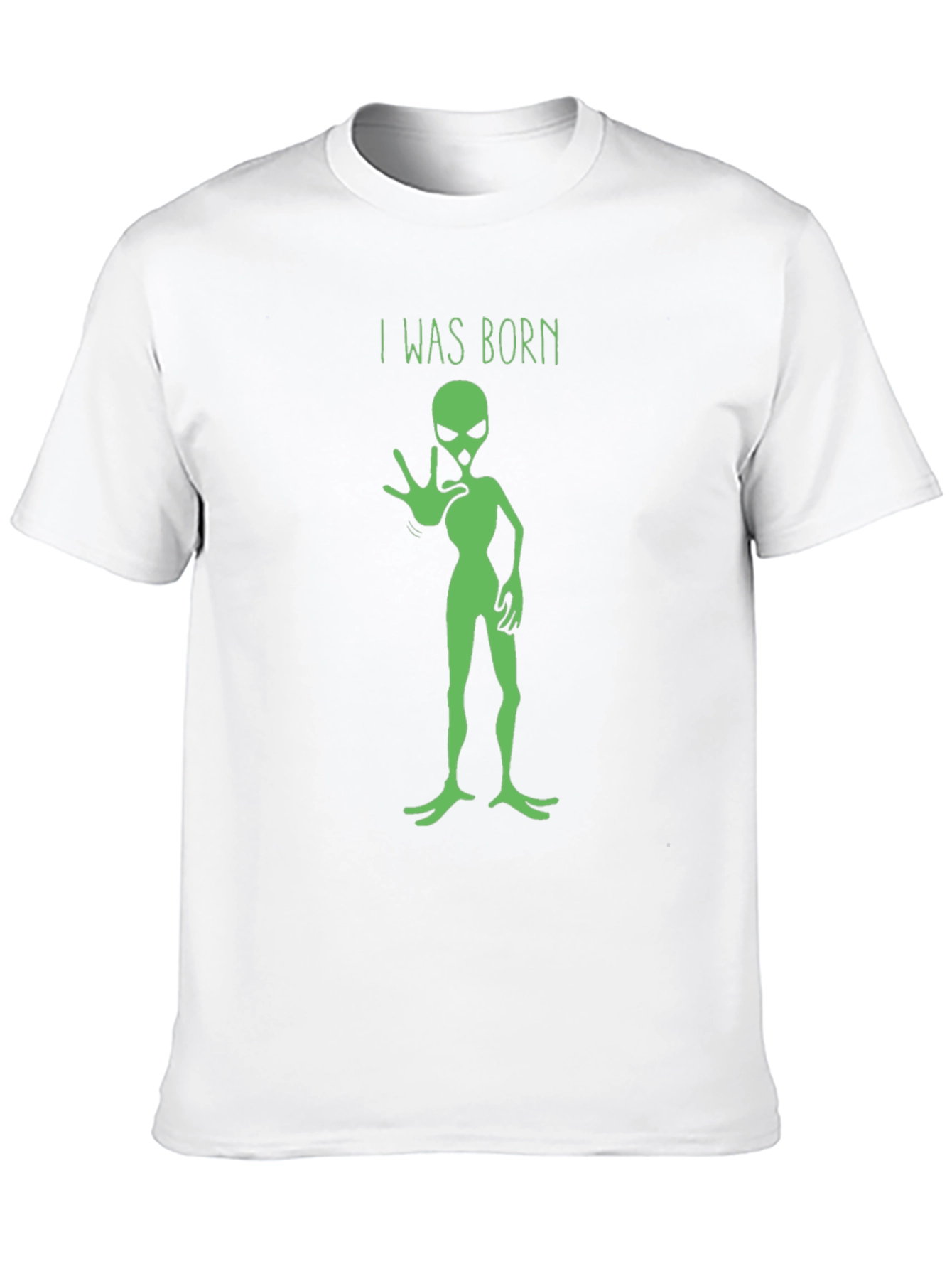 I Was Born Alien Graphic Tee - Black