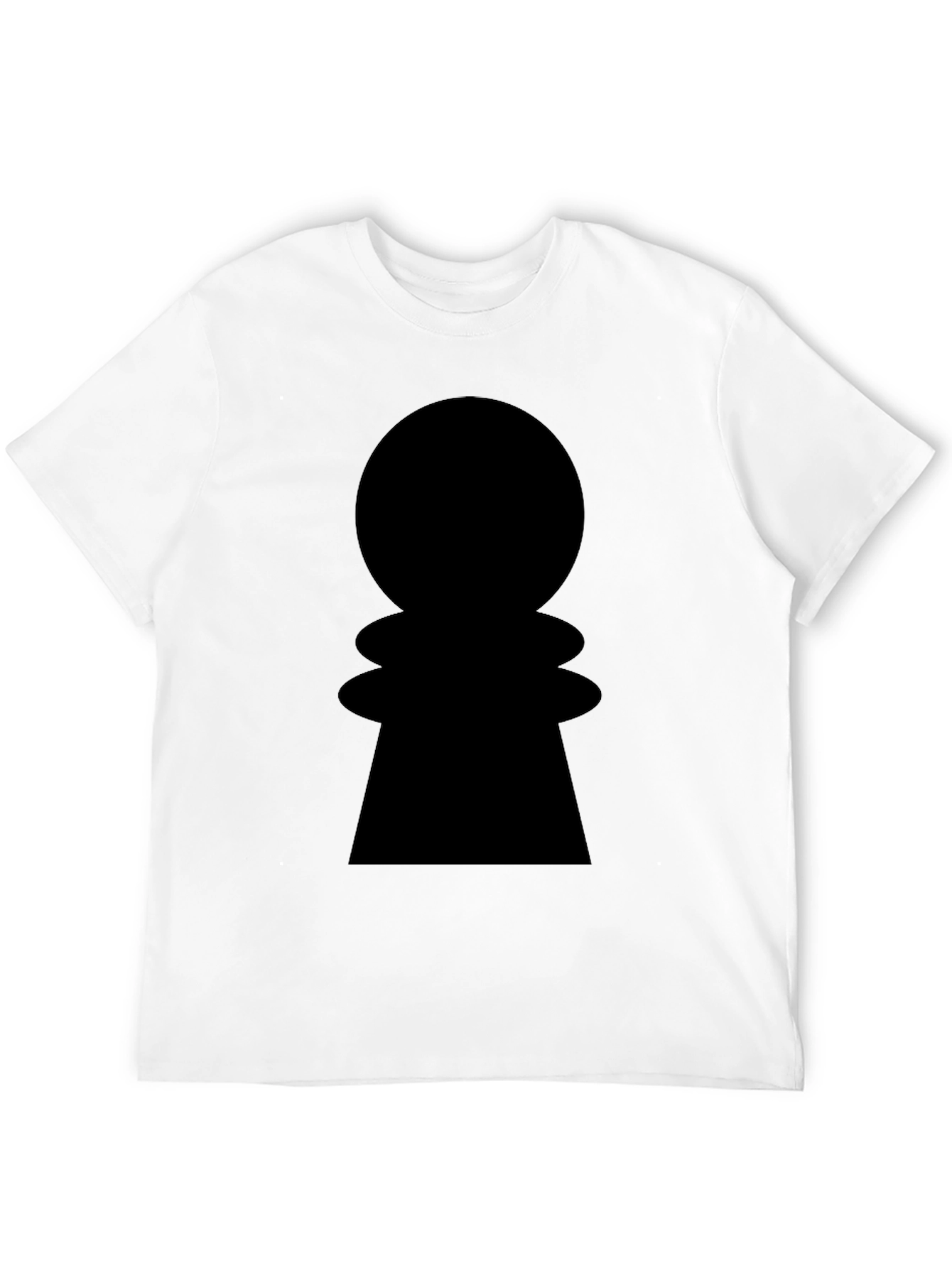 Chess Pawn Graphic Tee - Stylish Black Cotton Shirt