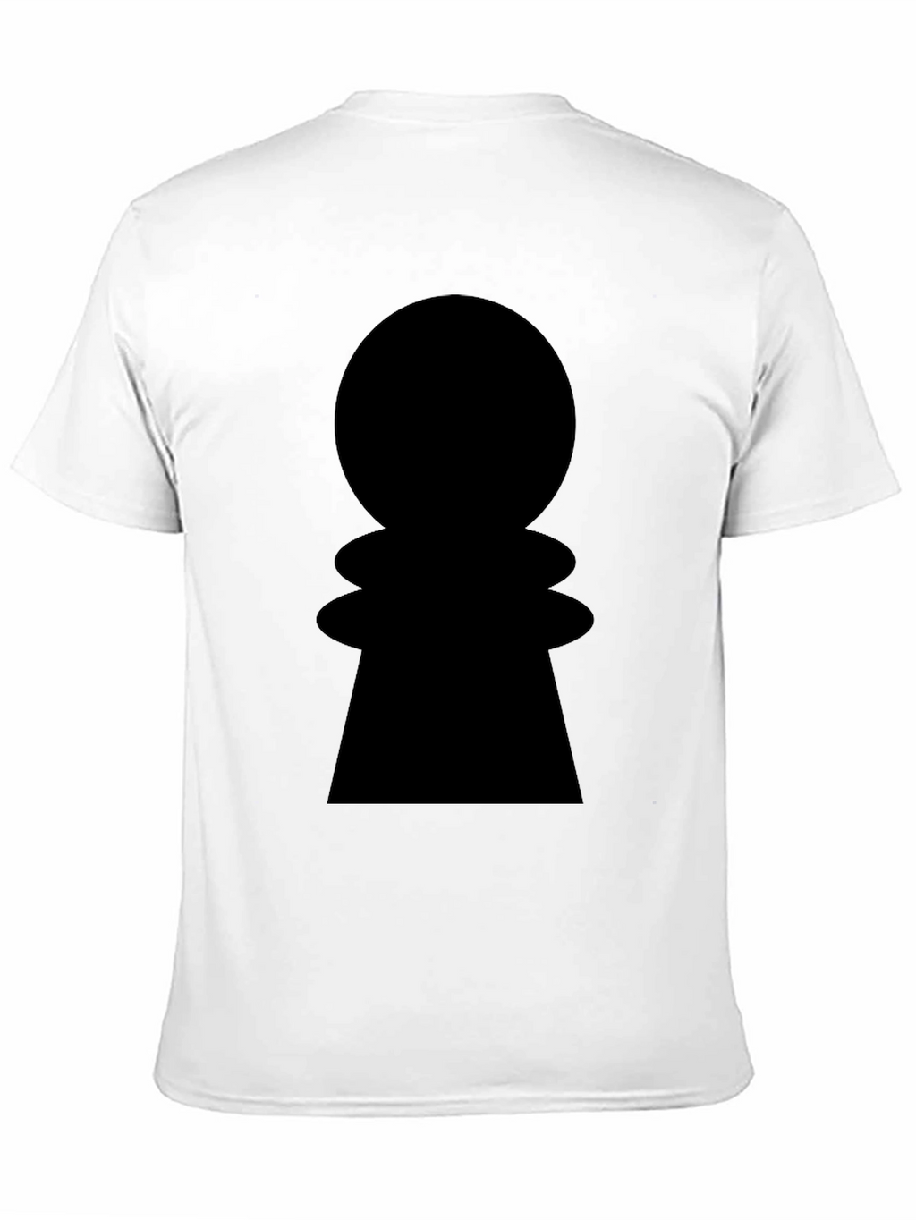 Chess Pawn Graphic Tee - Stylish Black Cotton Shirt