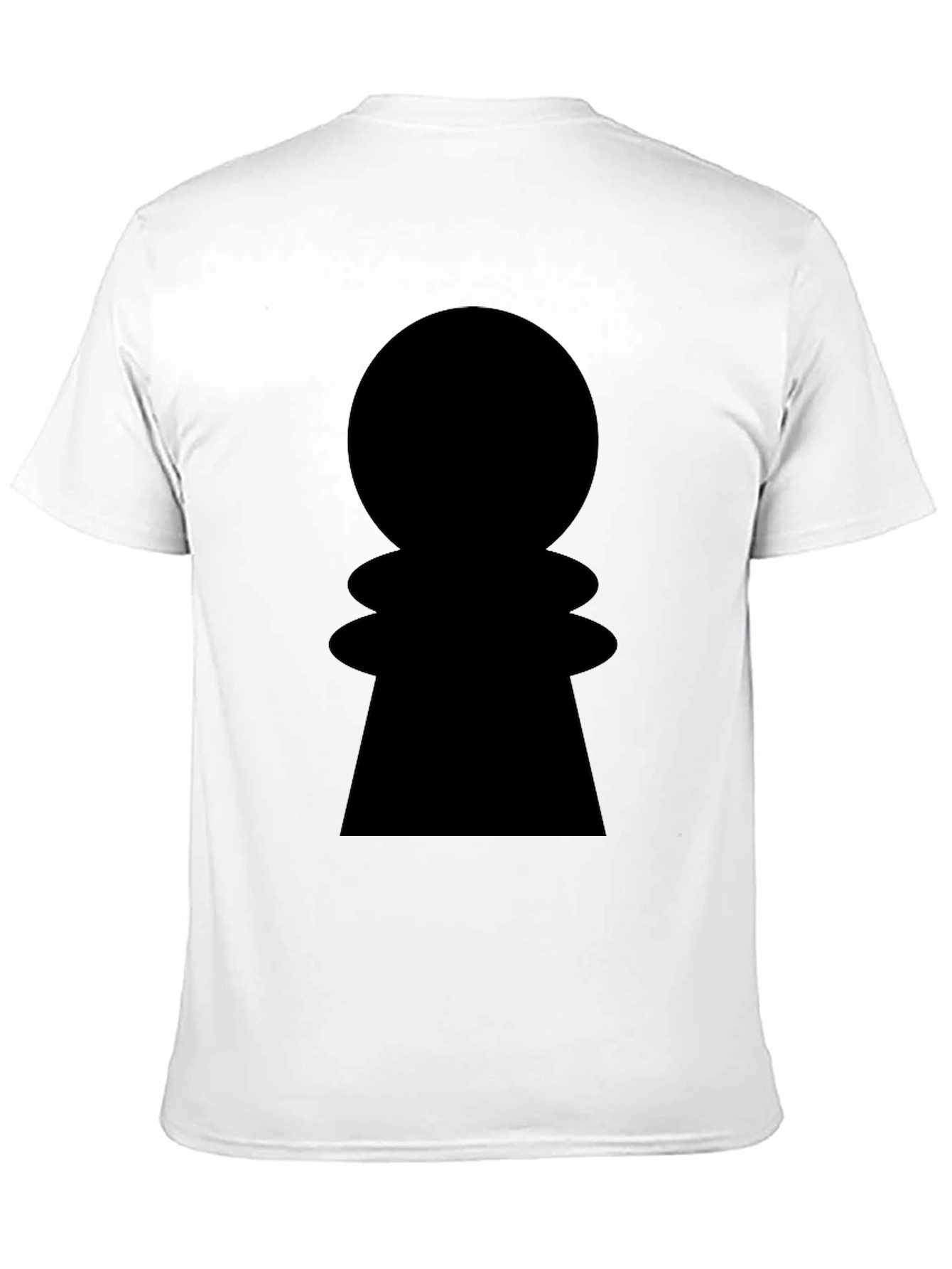 Chess Pawn Graphic Tee - Stylish Black Cotton Shirt