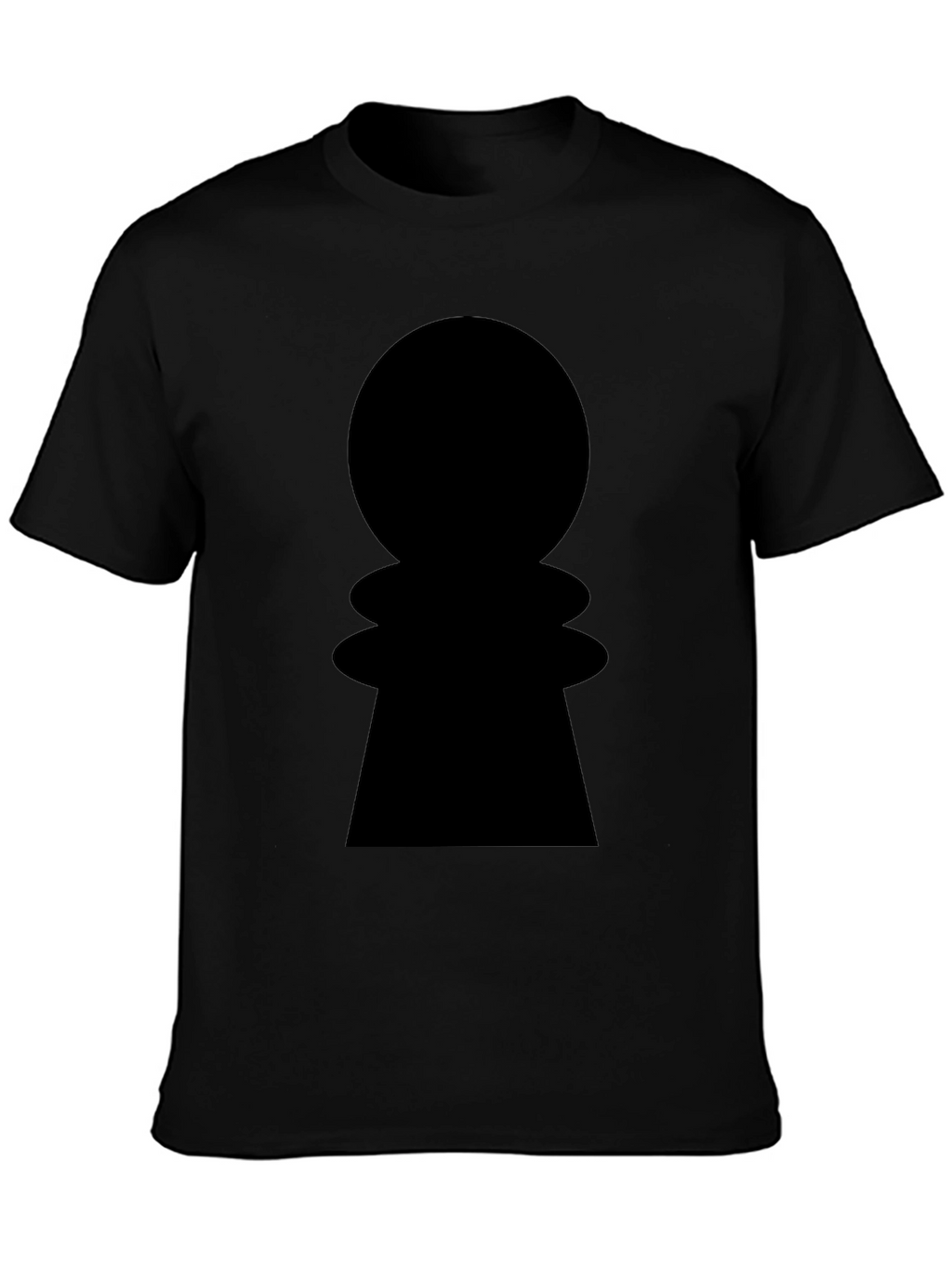 Chess Pawn Graphic Tee - Stylish Black Cotton Shirt