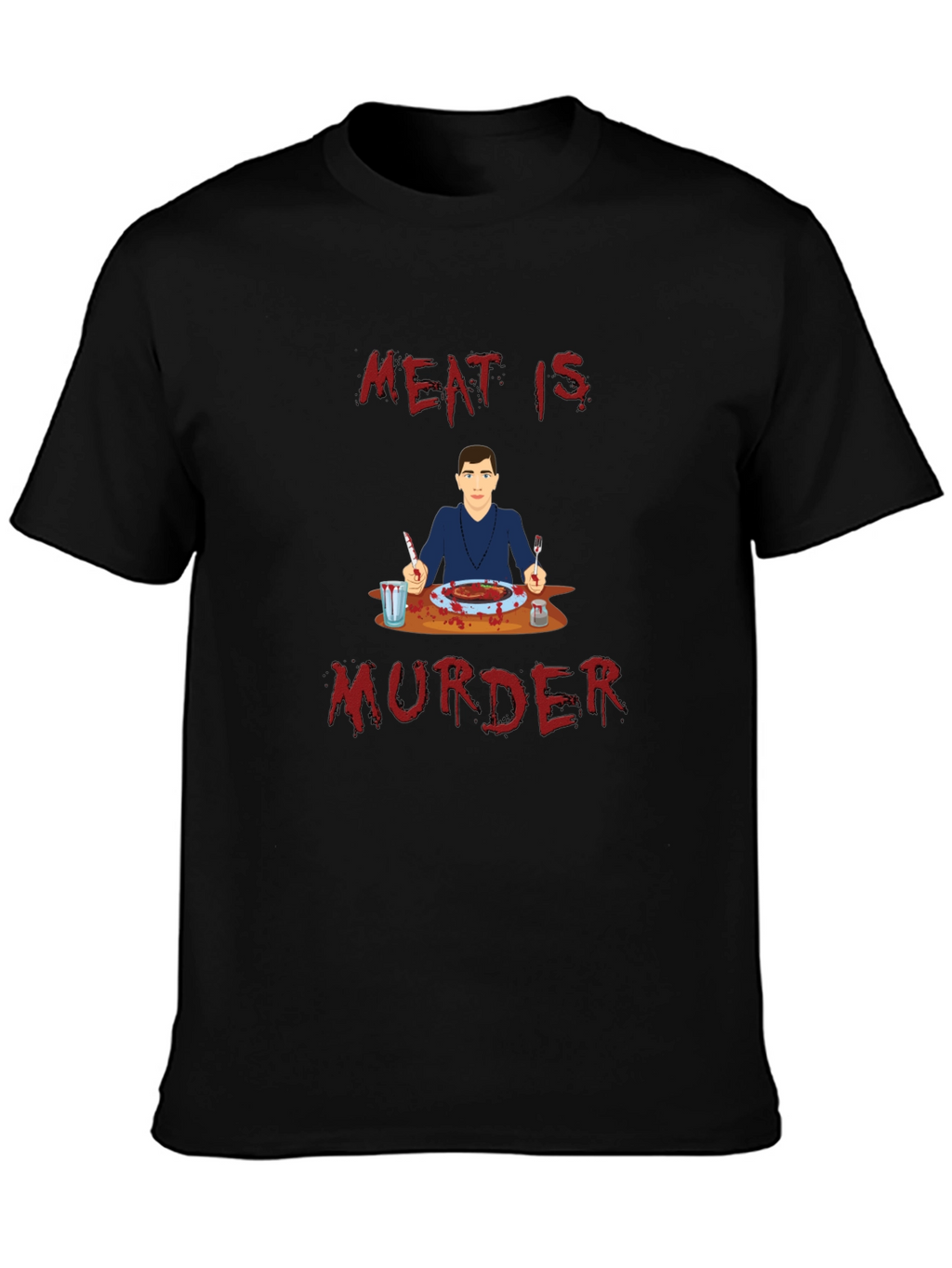 Meat is Murder T-Shirt - Graphic Print Tee