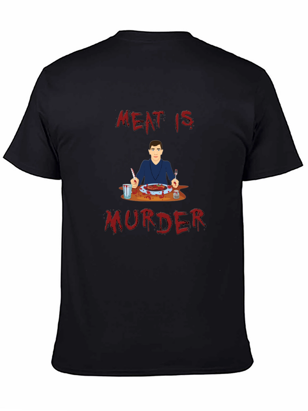 Meat is Murder T-Shirt - Graphic Print Tee