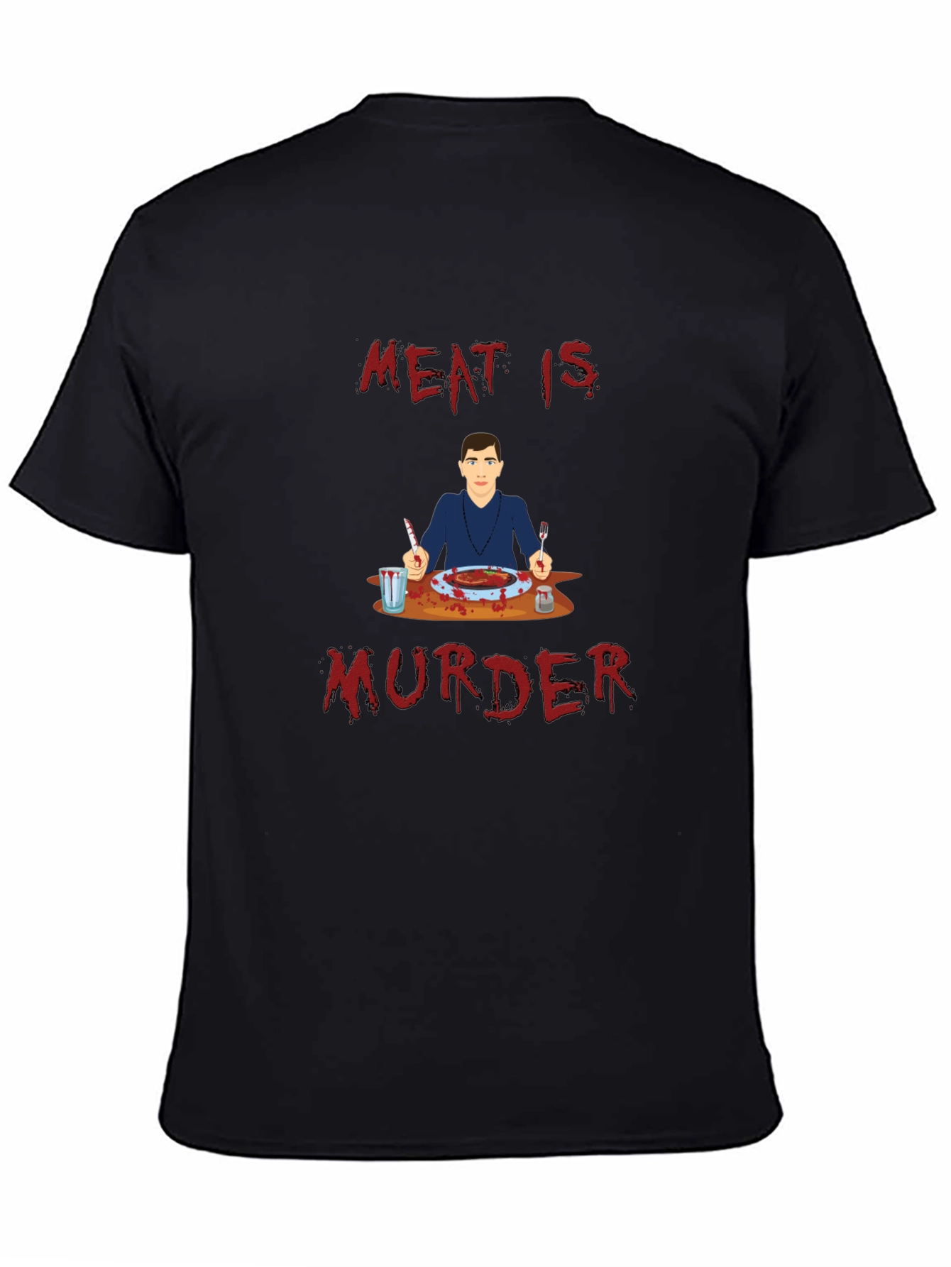 Meat is Murder T-Shirt - Graphic Print Tee
