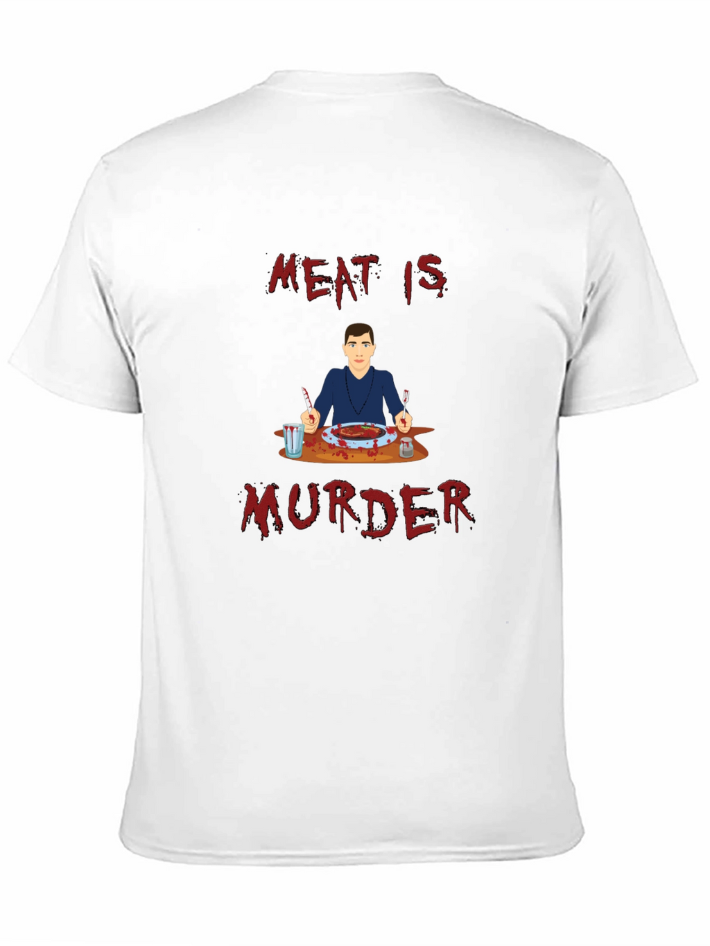 Meat is Murder T-Shirt - Graphic Print Tee