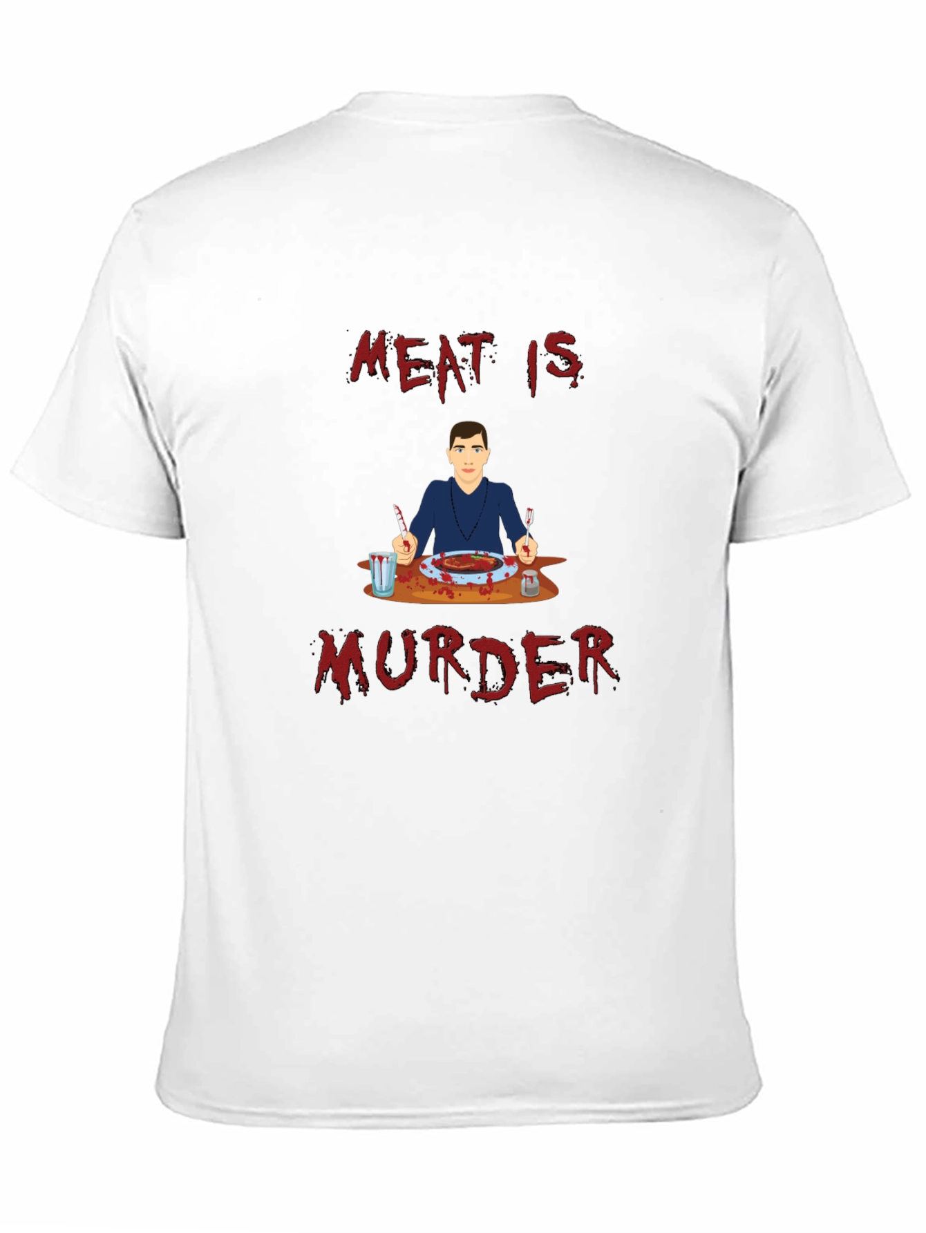 Meat is Murder T-Shirt - Graphic Print Tee