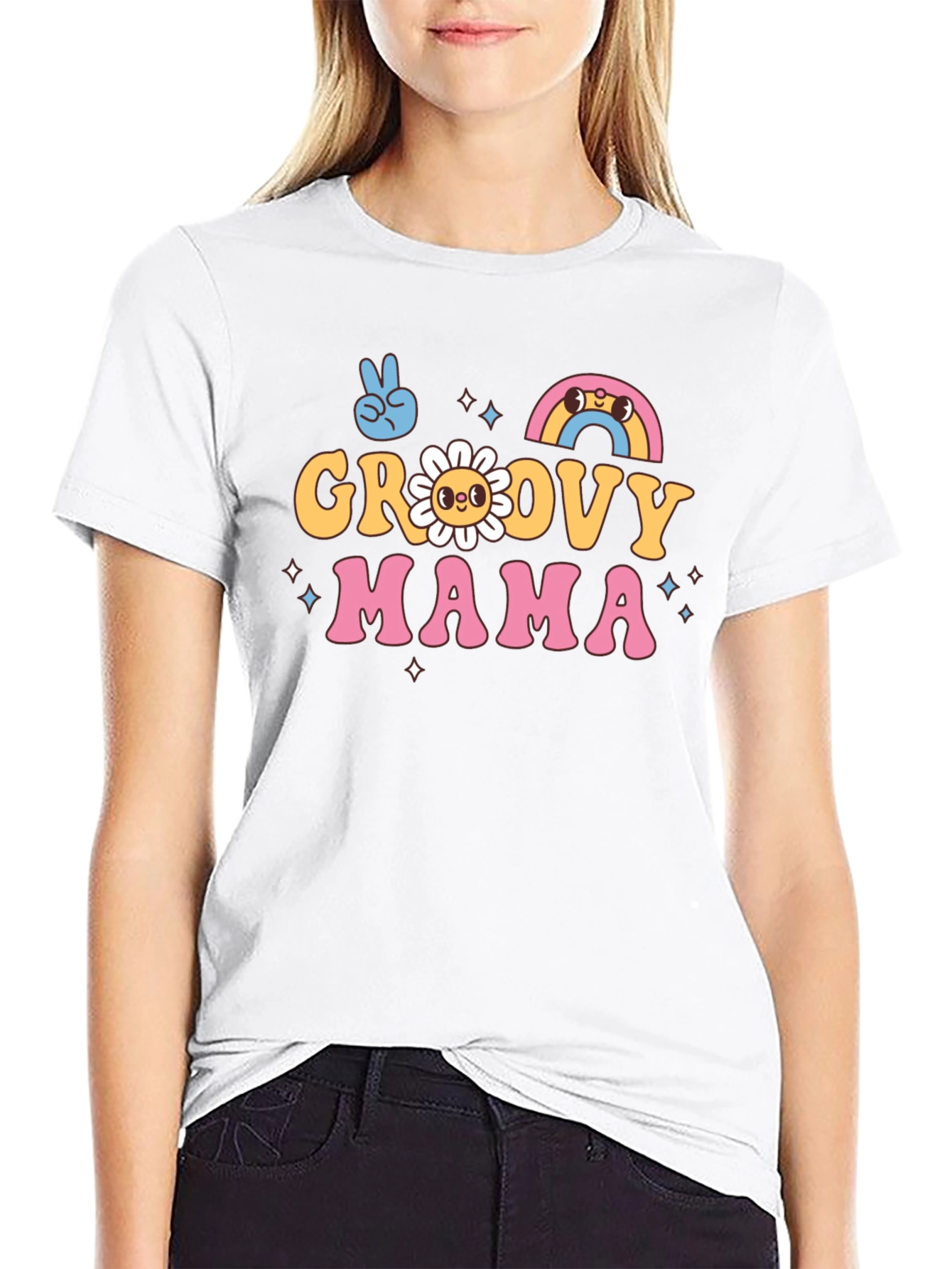 Groovy Mama T-Shirt - Retro Style