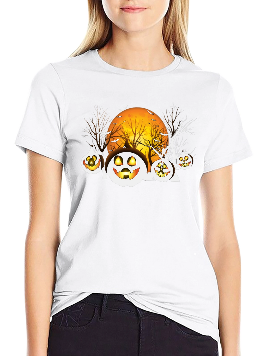 Spooky Jack-o-Lantern Halloween T-Shirt