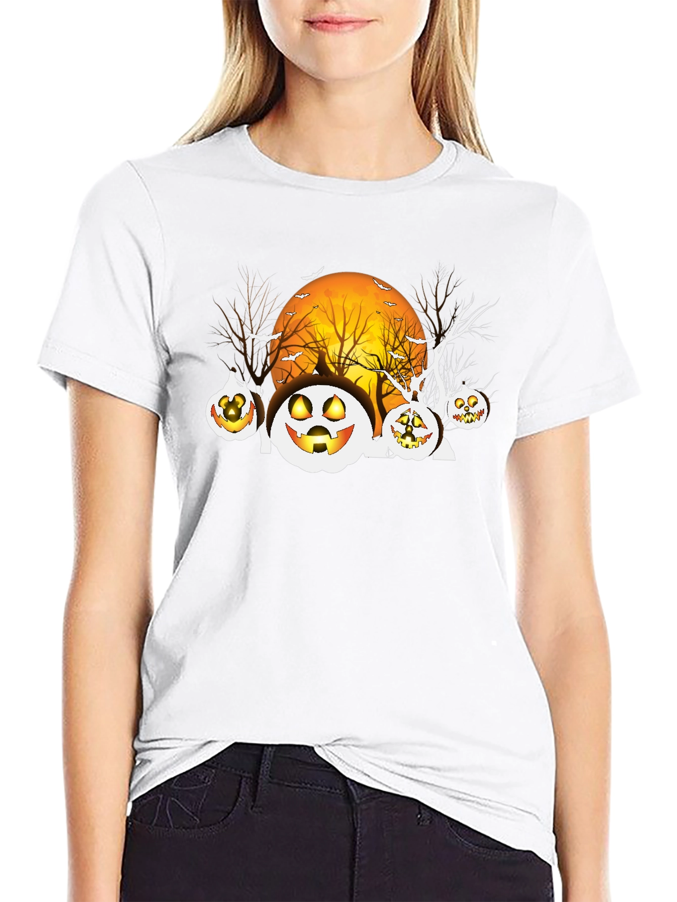 Spooky Jack-o-Lantern Halloween T-Shirt