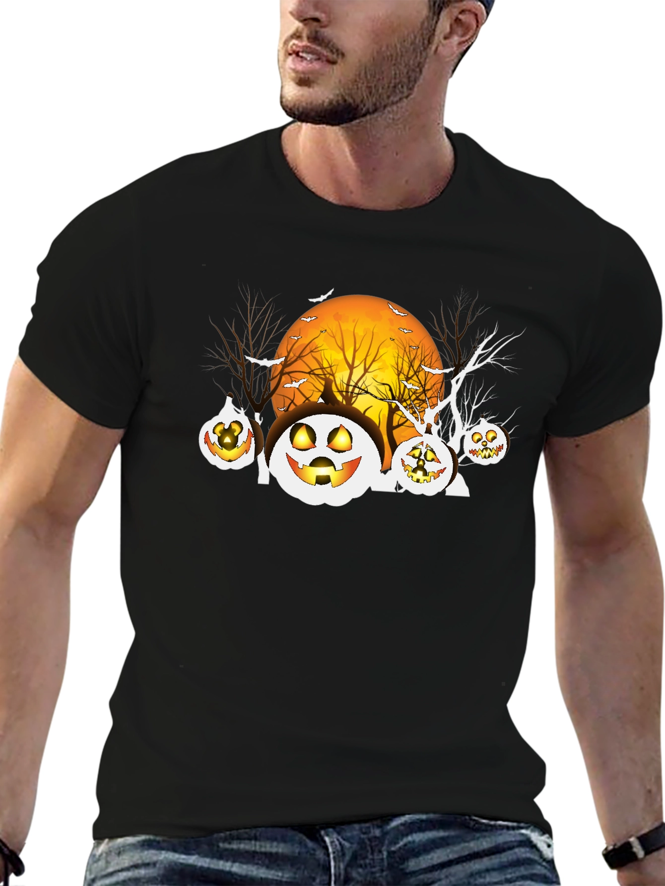 Spooky Jack-o-Lantern Halloween T-Shirt
