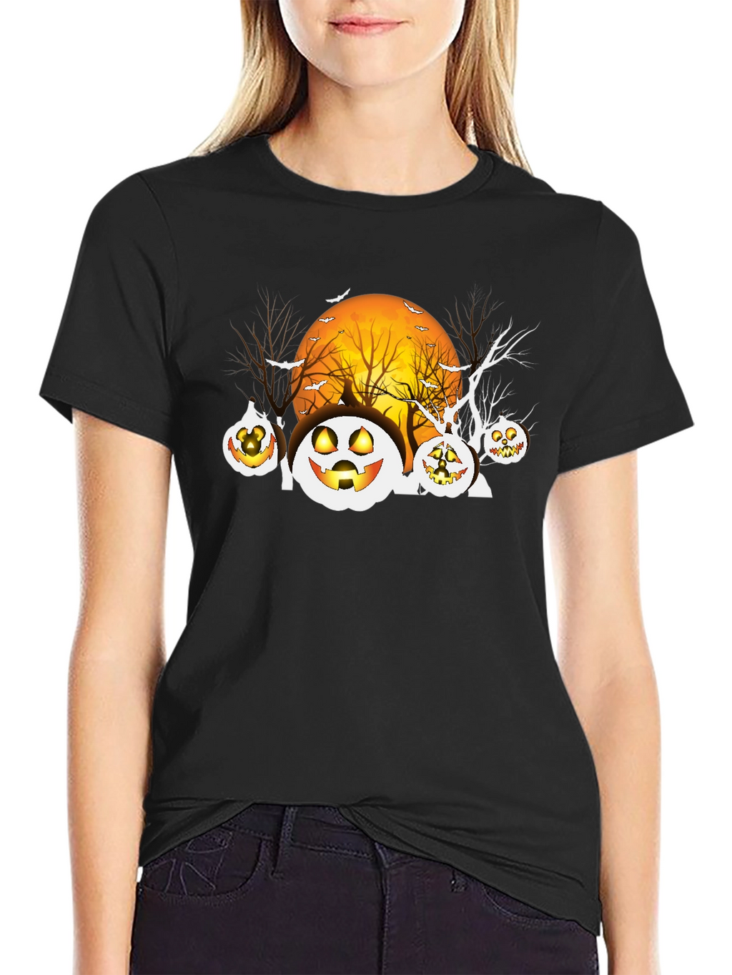 Spooky Jack-o-Lantern Halloween T-Shirt