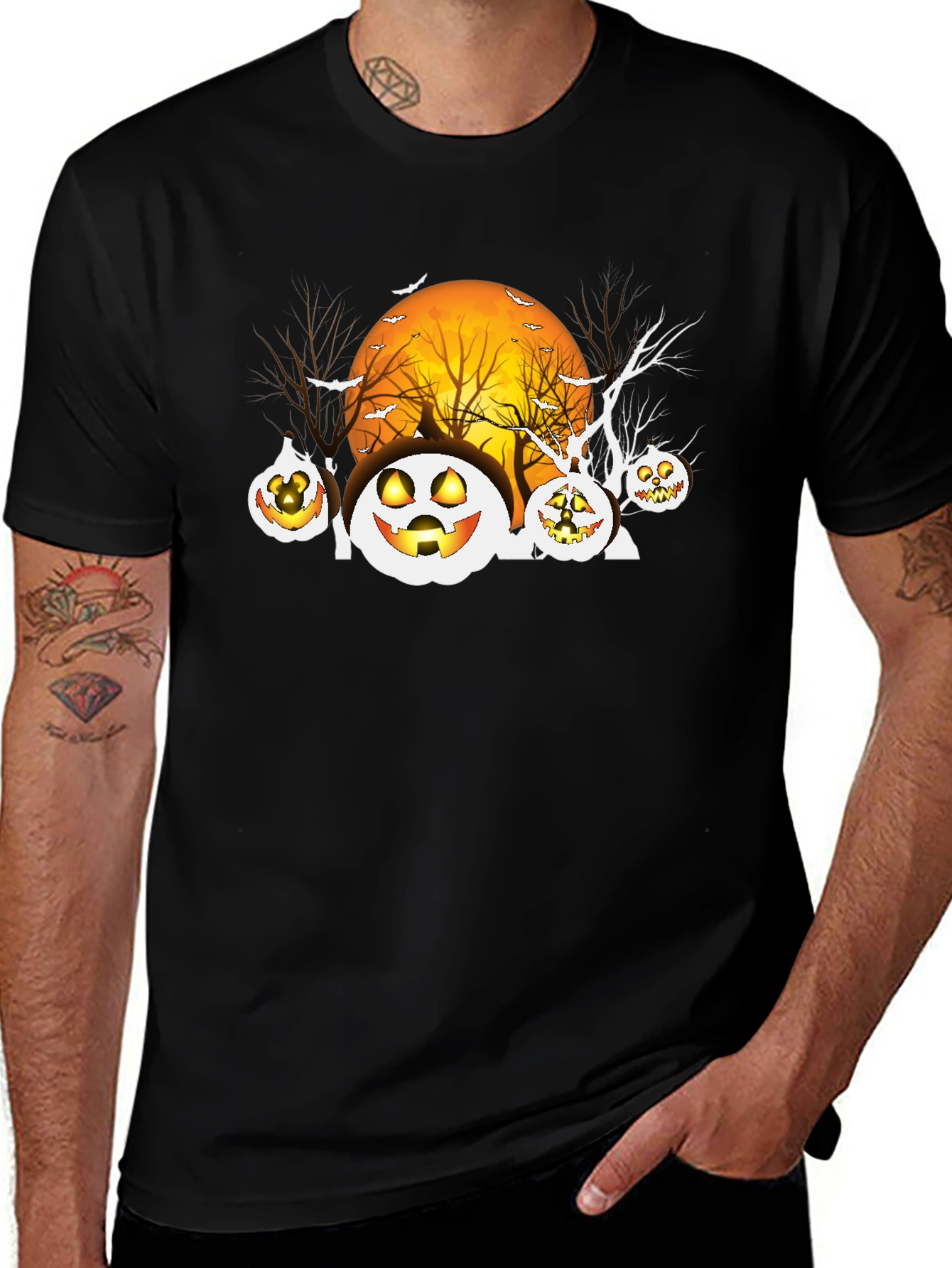 Spooky Jack-o-Lantern Halloween T-Shirt