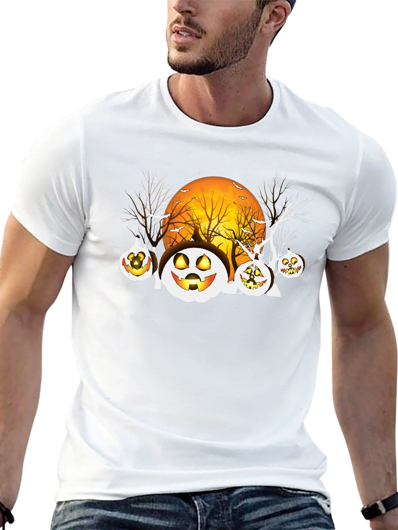 Spooky Jack-o-Lantern Halloween T-Shirt