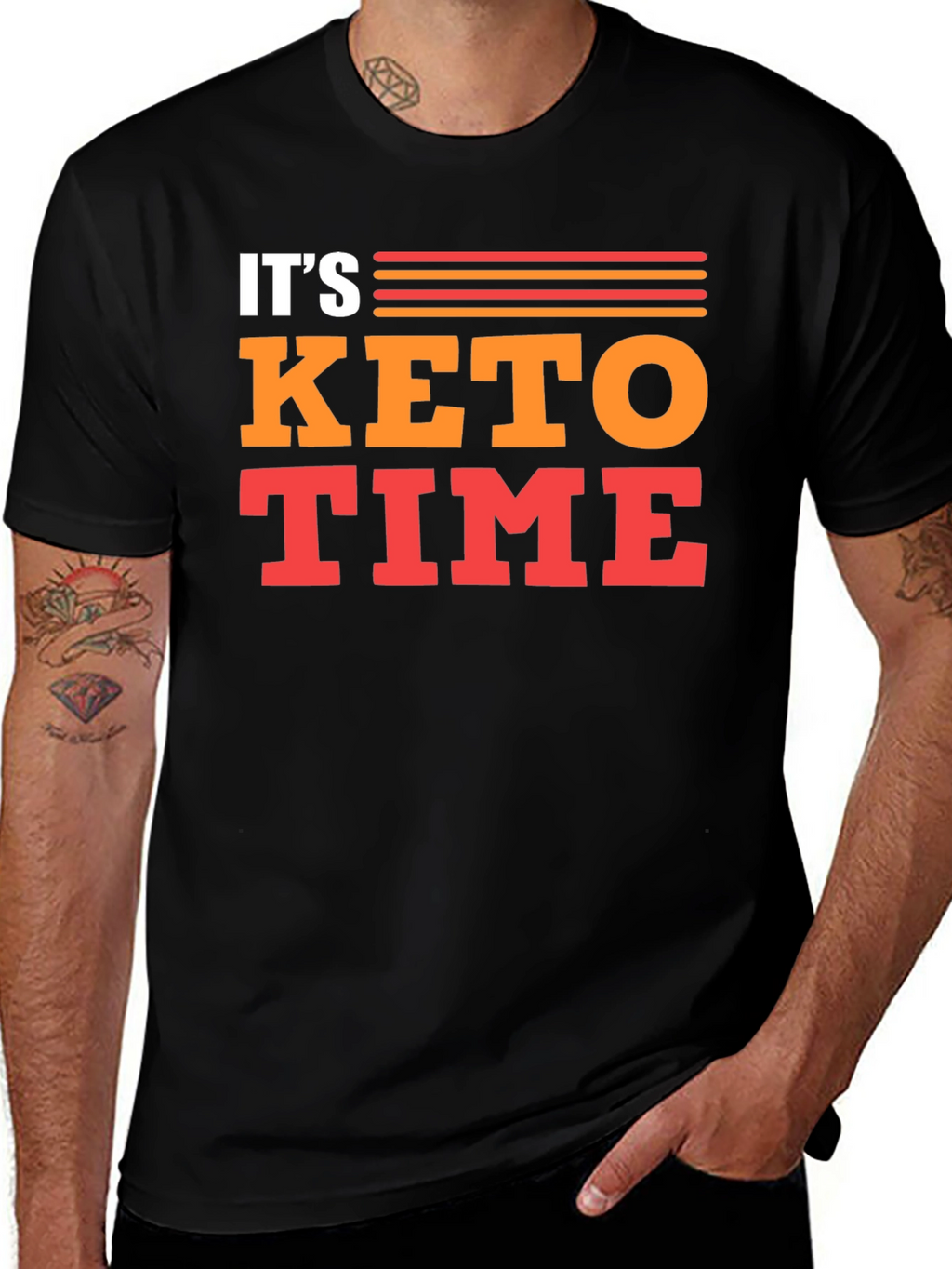 Its Keto Time T-Shirt - Black Graphic Tee
