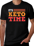 Its Keto Time T-Shirt - Black Graphic Tee