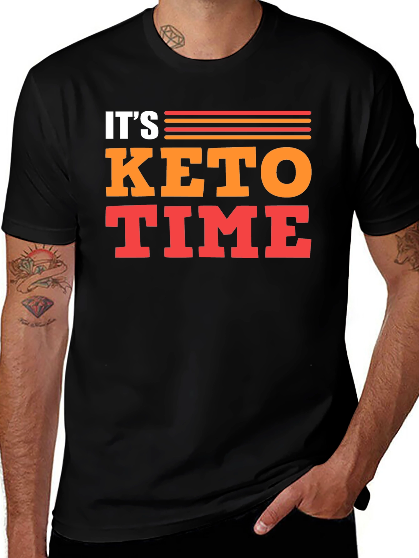 Its Keto Time T-Shirt - Black Graphic Tee