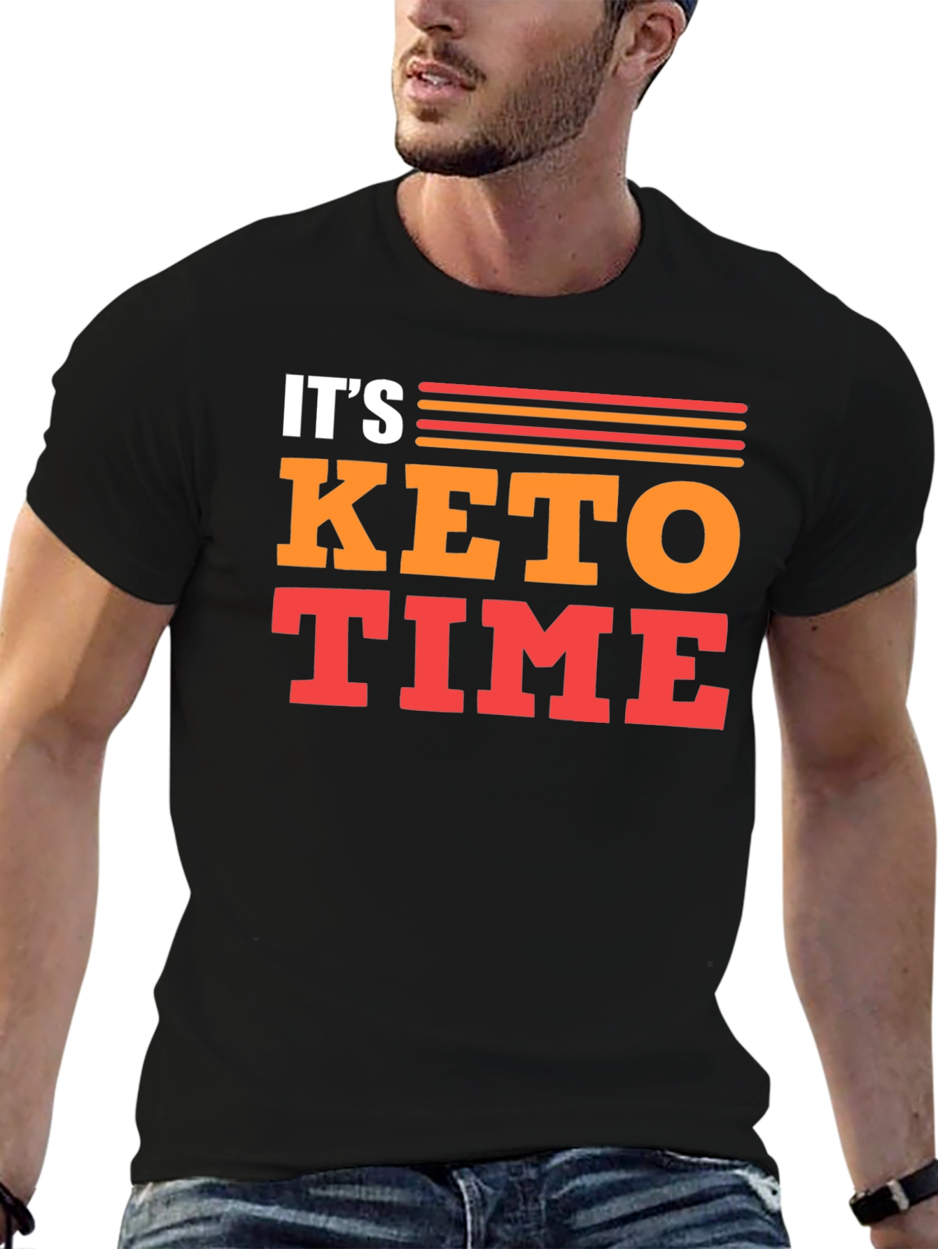 Its Keto Time T-Shirt - Black Graphic Tee