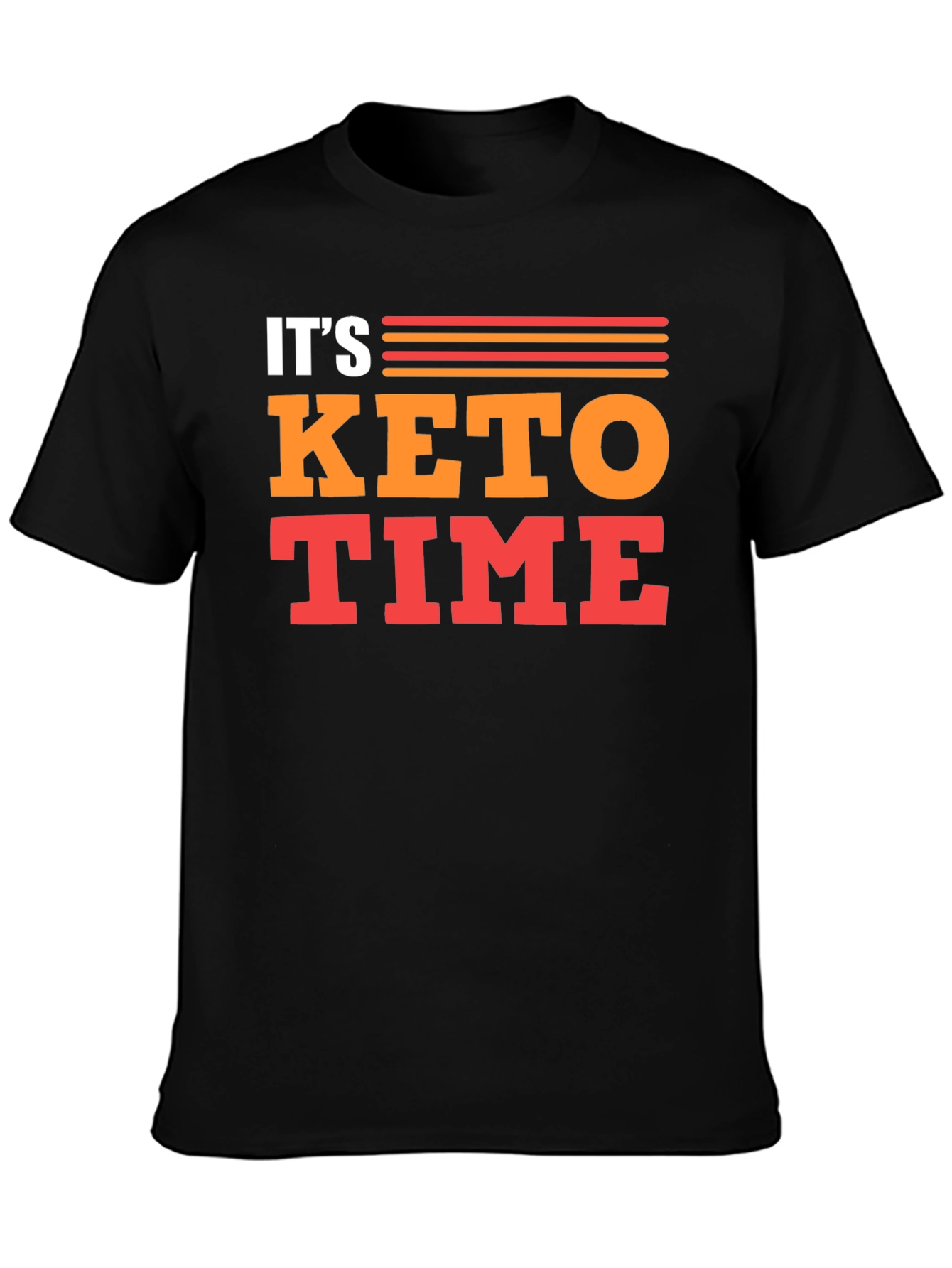 Its Keto Time T-Shirt - Black Graphic Tee