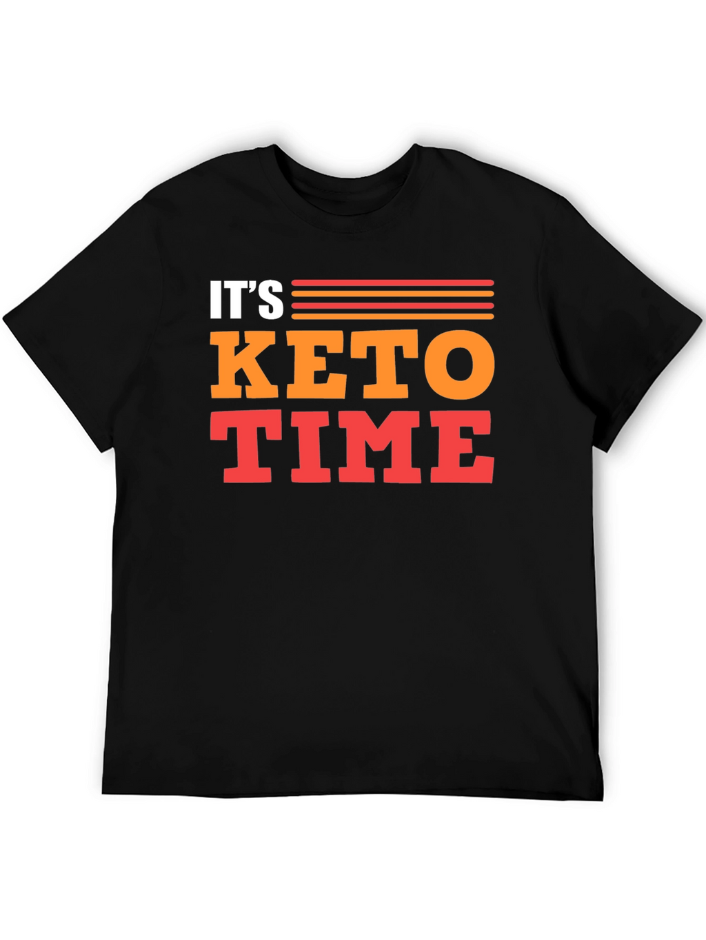 Its Keto Time T-Shirt - Black Graphic Tee