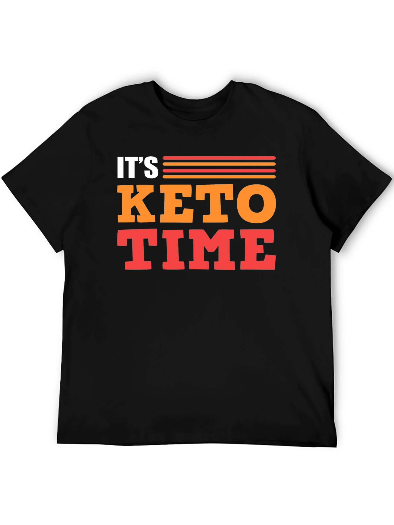 Its Keto Time T-Shirt - Black Graphic Tee