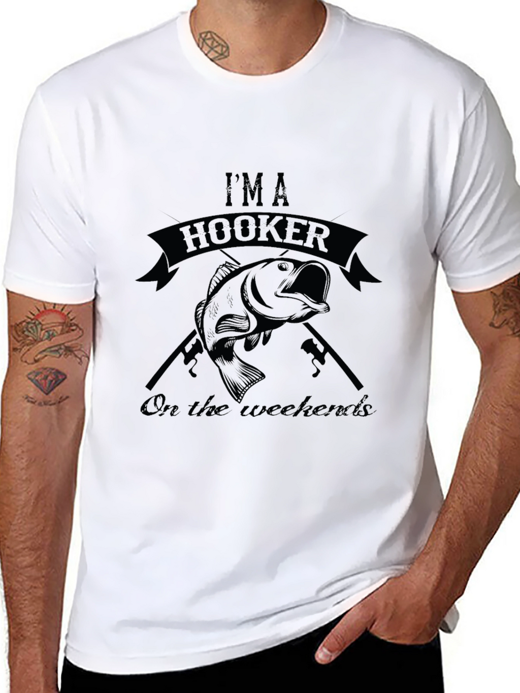 Im a Hooker On The Weekends Fishing T-Shirt