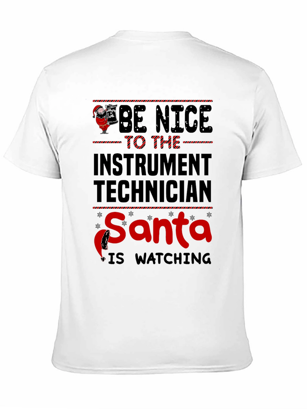 Instrument Technician Santa Watching T-Shirt