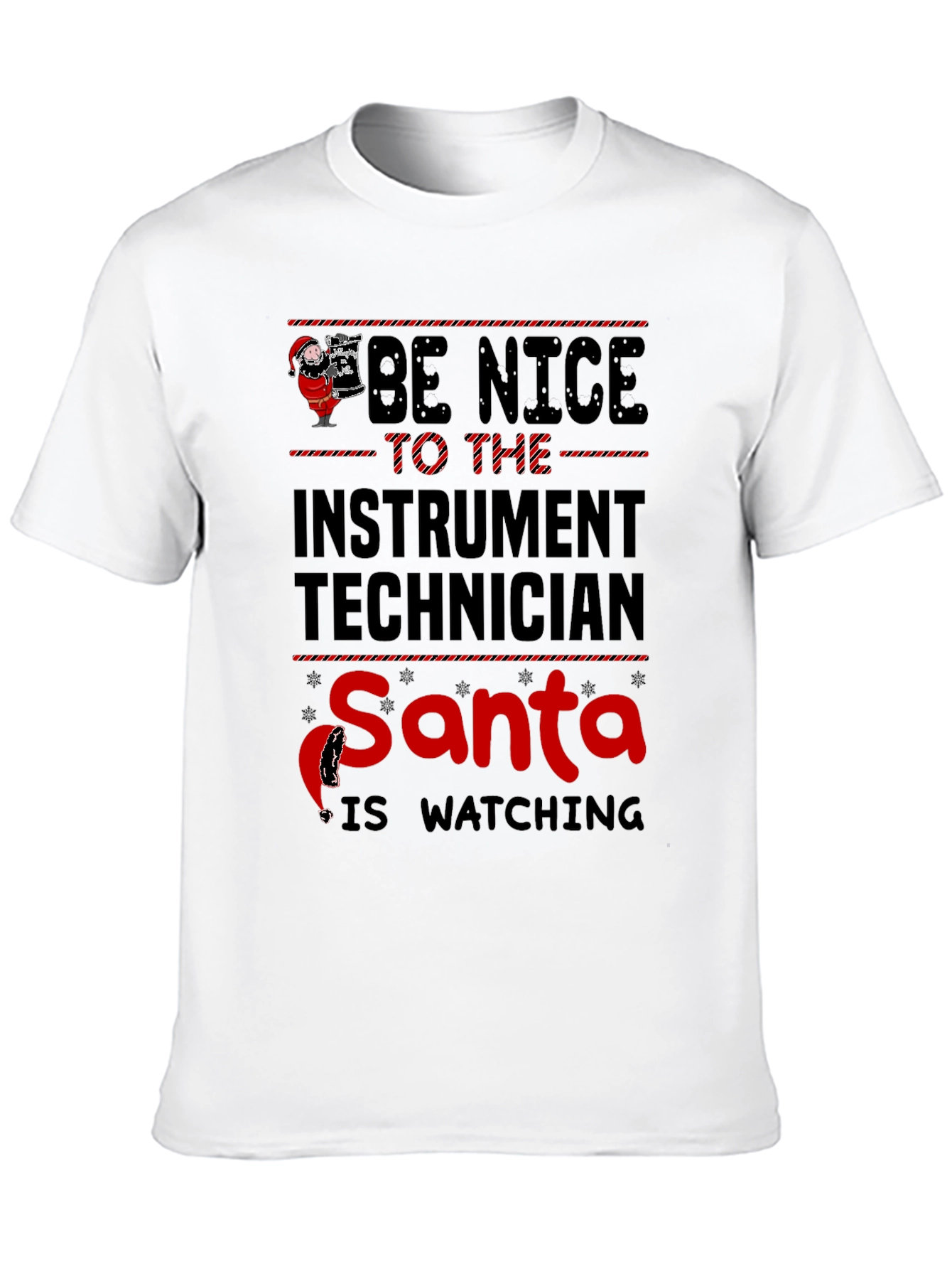 Instrument Technician Santa Watching T-Shirt