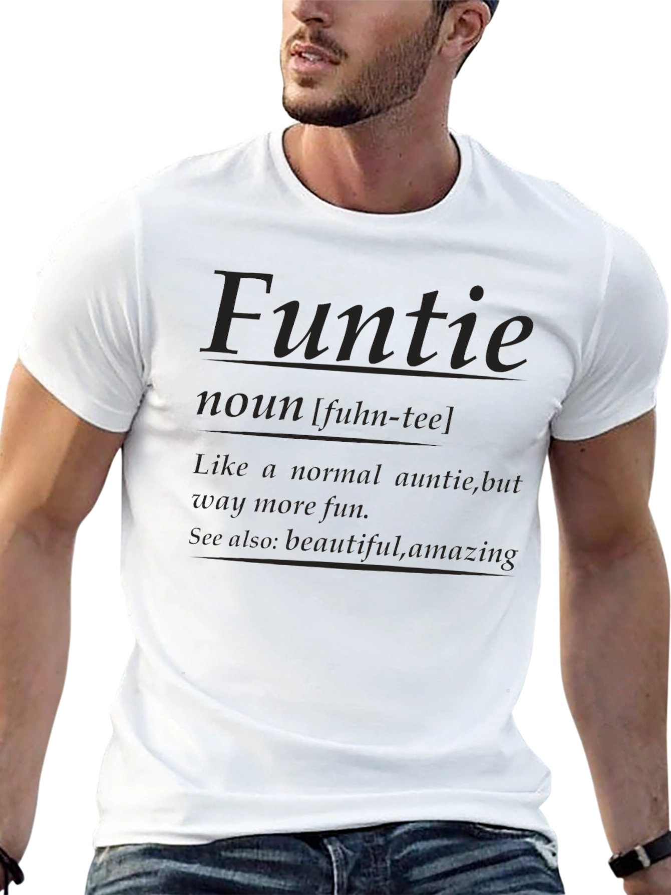 Fun Auntie T-Shirt - Funtie Definition Tee