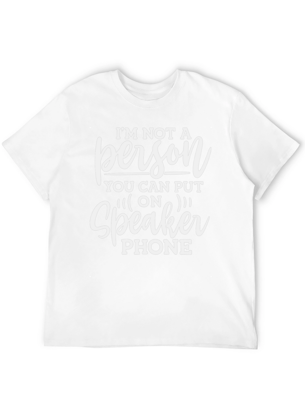 Funny Speaker Phone Graphic T-Shirt