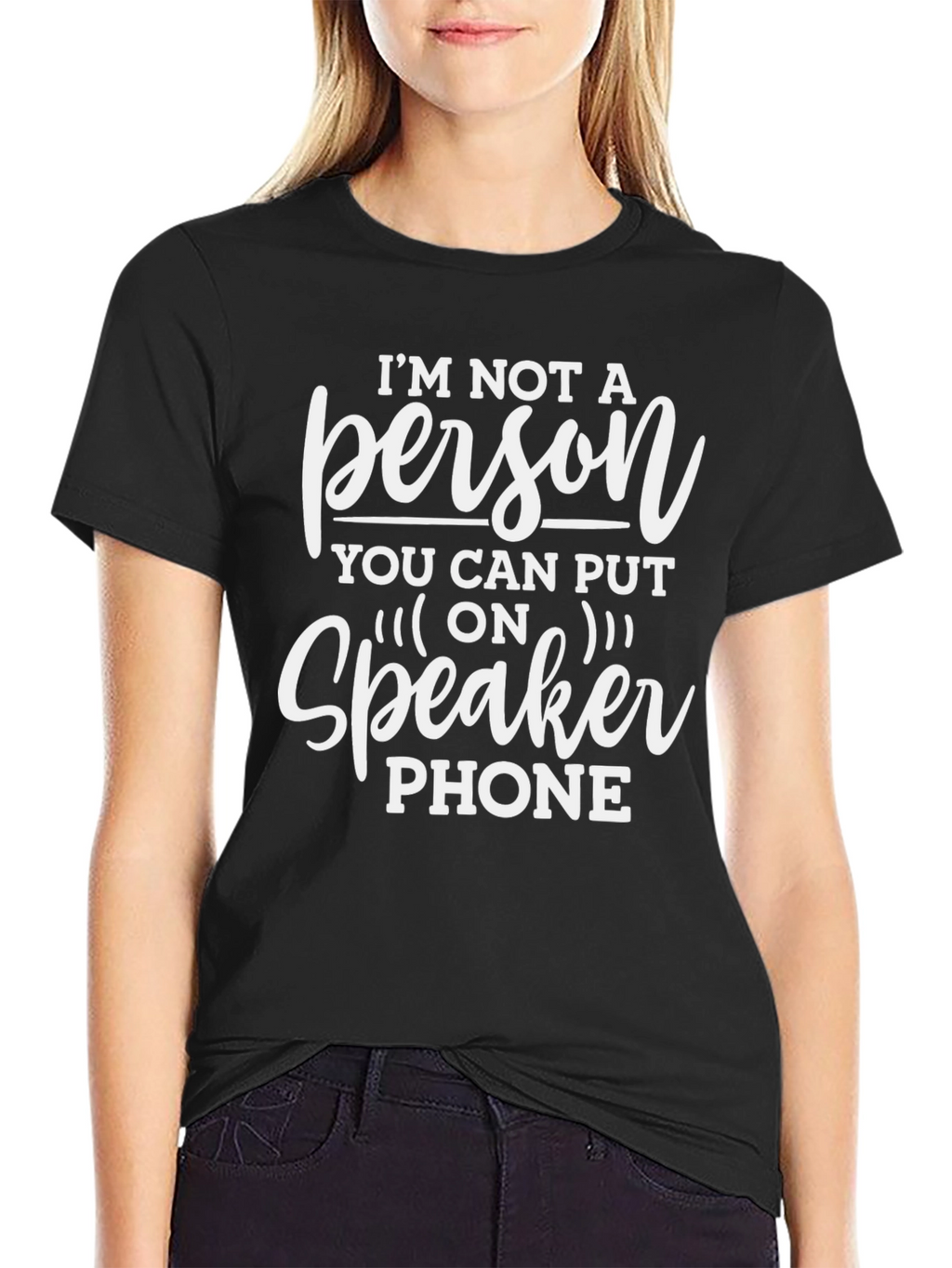 Funny Speaker Phone Graphic T-Shirt