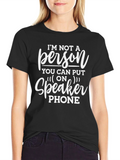 Funny Speaker Phone Graphic T-Shirt