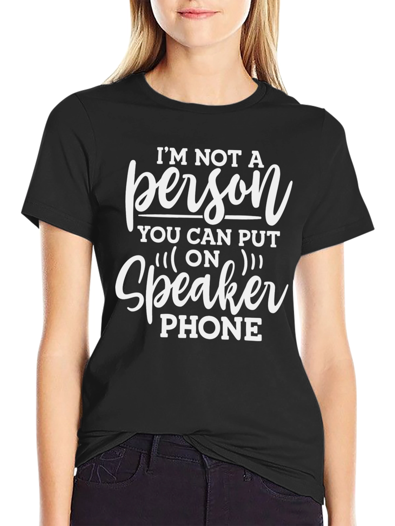 Funny Speaker Phone Graphic T-Shirt