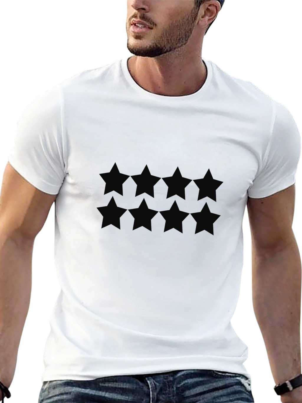 Starry Black T-Shirt - Casual Style
