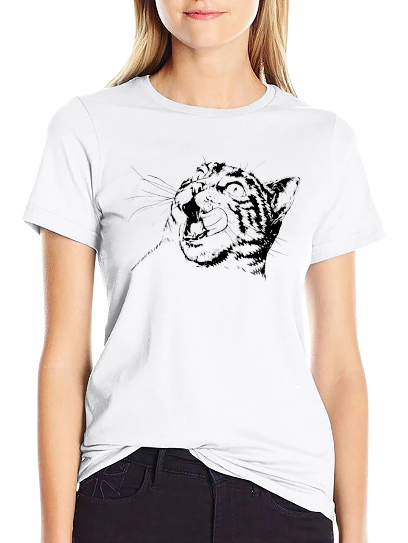 Black Tiger Graphic T-Shirt