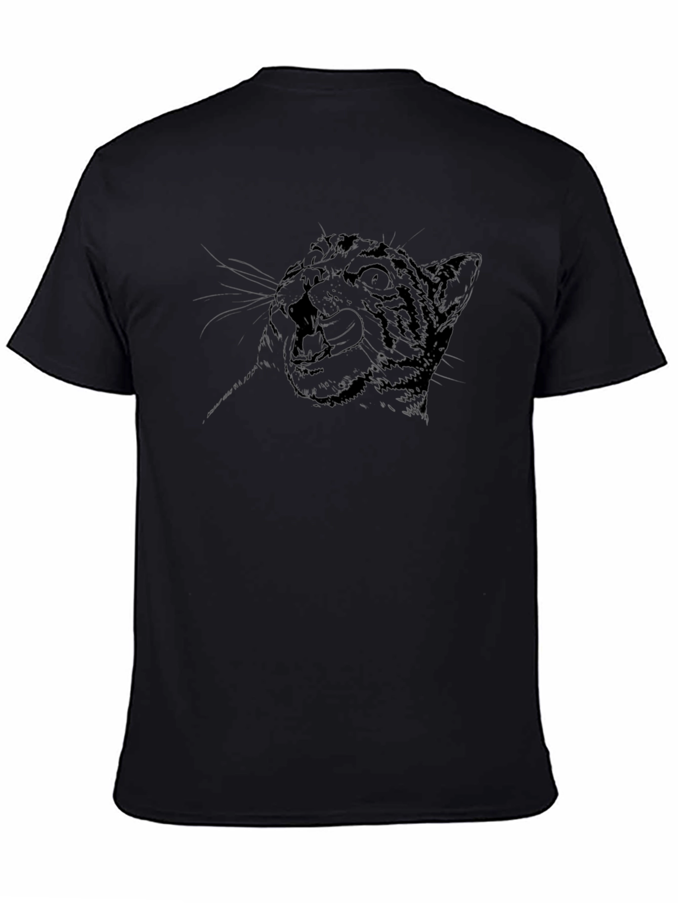 Black Tiger Graphic T-Shirt