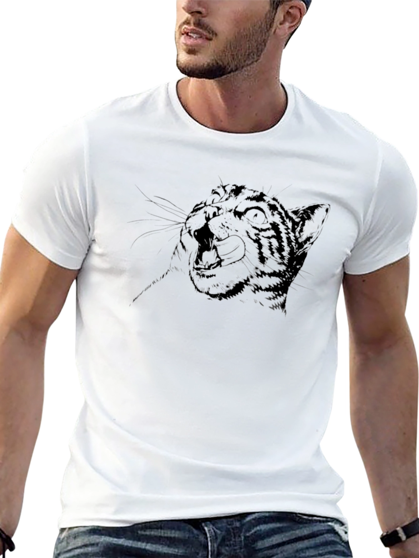 Black Tiger Graphic T-Shirt