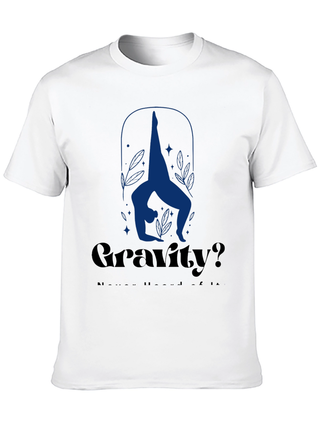 Gravity? Yoga Pose Graphic Tee - Black