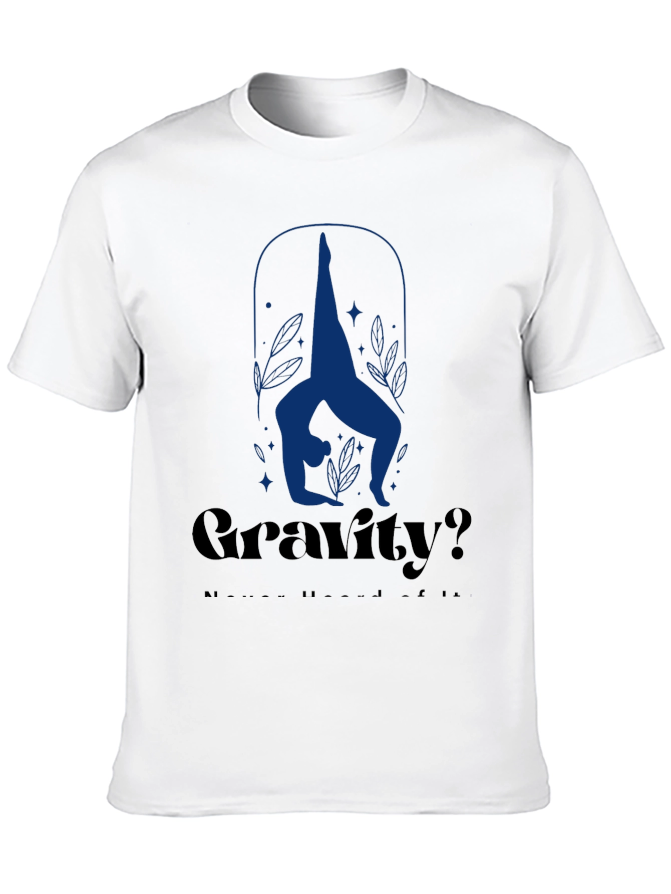 Gravity? Yoga Pose Graphic Tee - Black