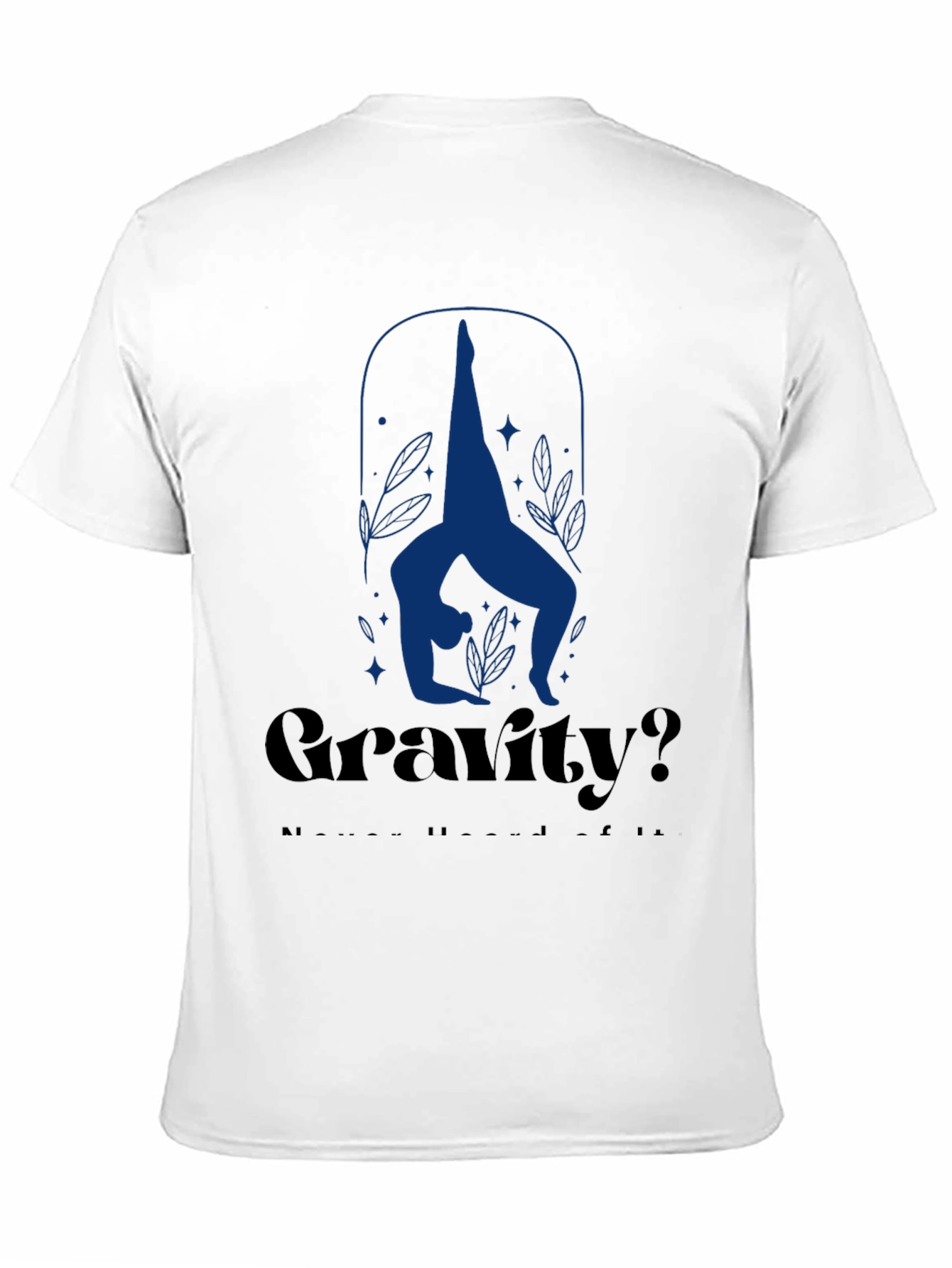 Gravity? Yoga Pose Graphic Tee - Black