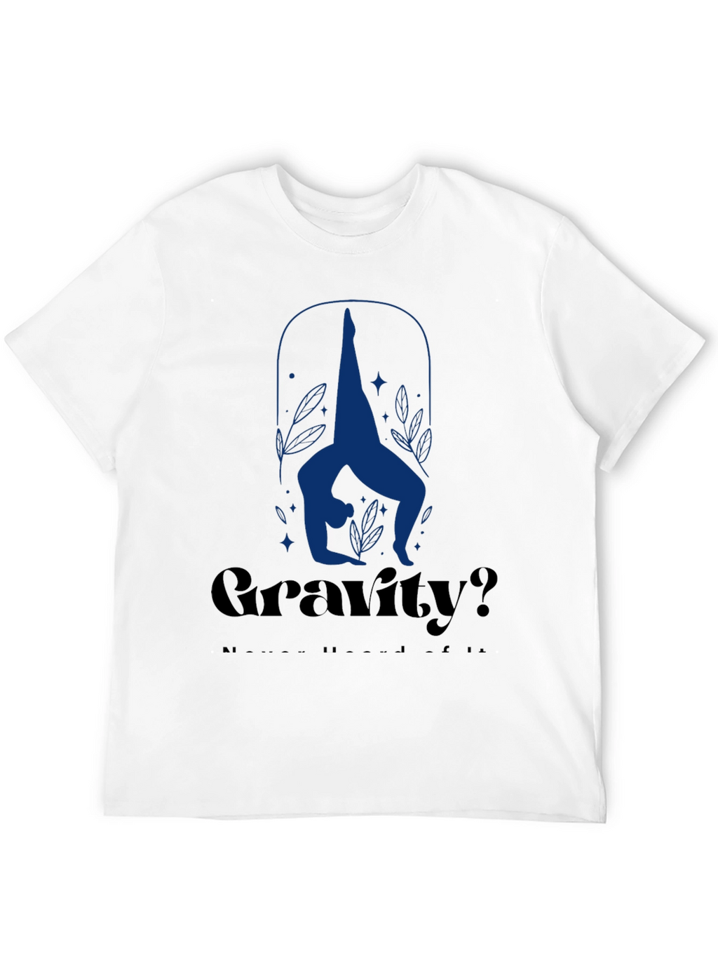 Gravity? Yoga Pose Graphic Tee - Black