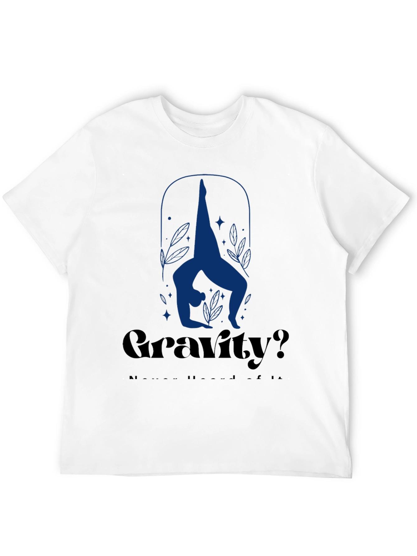 Gravity? Yoga Pose Graphic Tee - Black