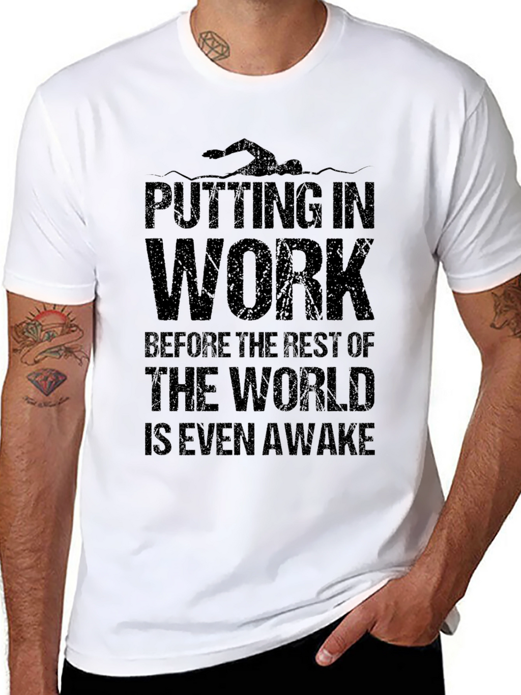 Putting in Work Swimmer Graphic Tee