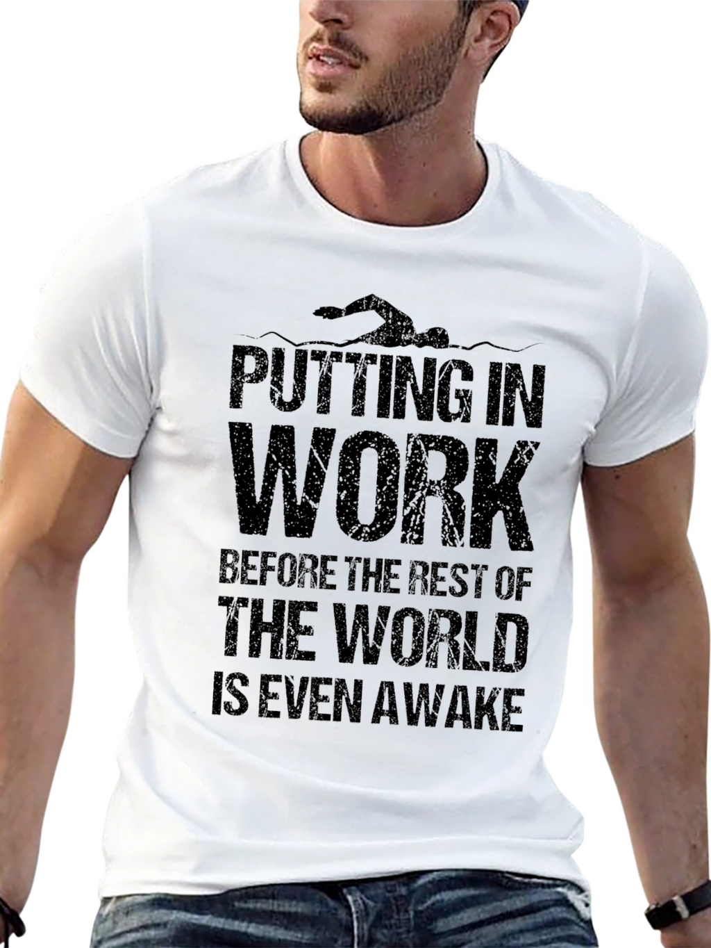 Putting in Work Swimmer Graphic Tee