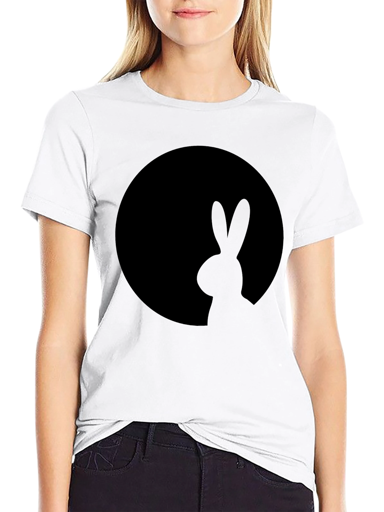 Black Rabbit Silhouette T-Shirt