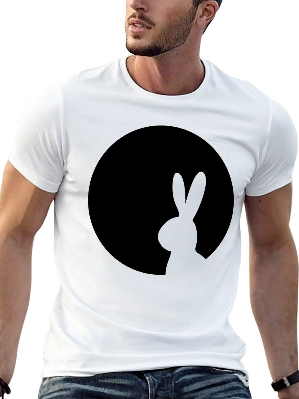 Black Rabbit Silhouette T-Shirt