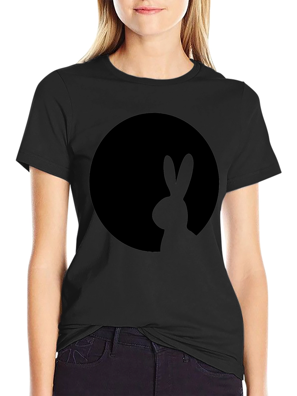 Black Rabbit Silhouette T-Shirt
