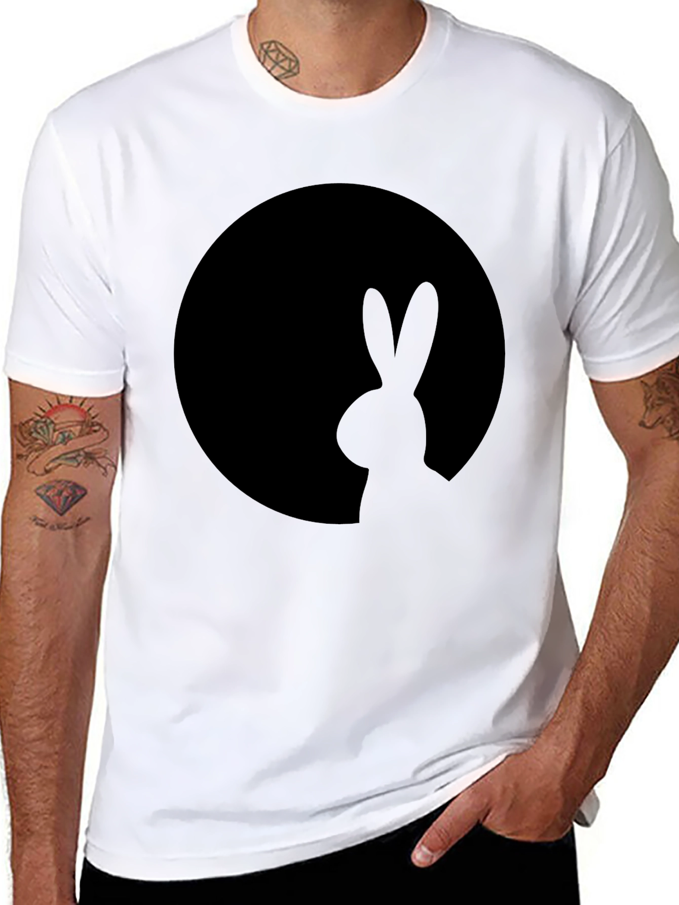 Black Rabbit Silhouette T-Shirt